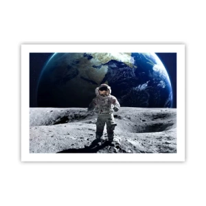 Plakat - Pozdrowienia z Księżyca - 70x50 cm