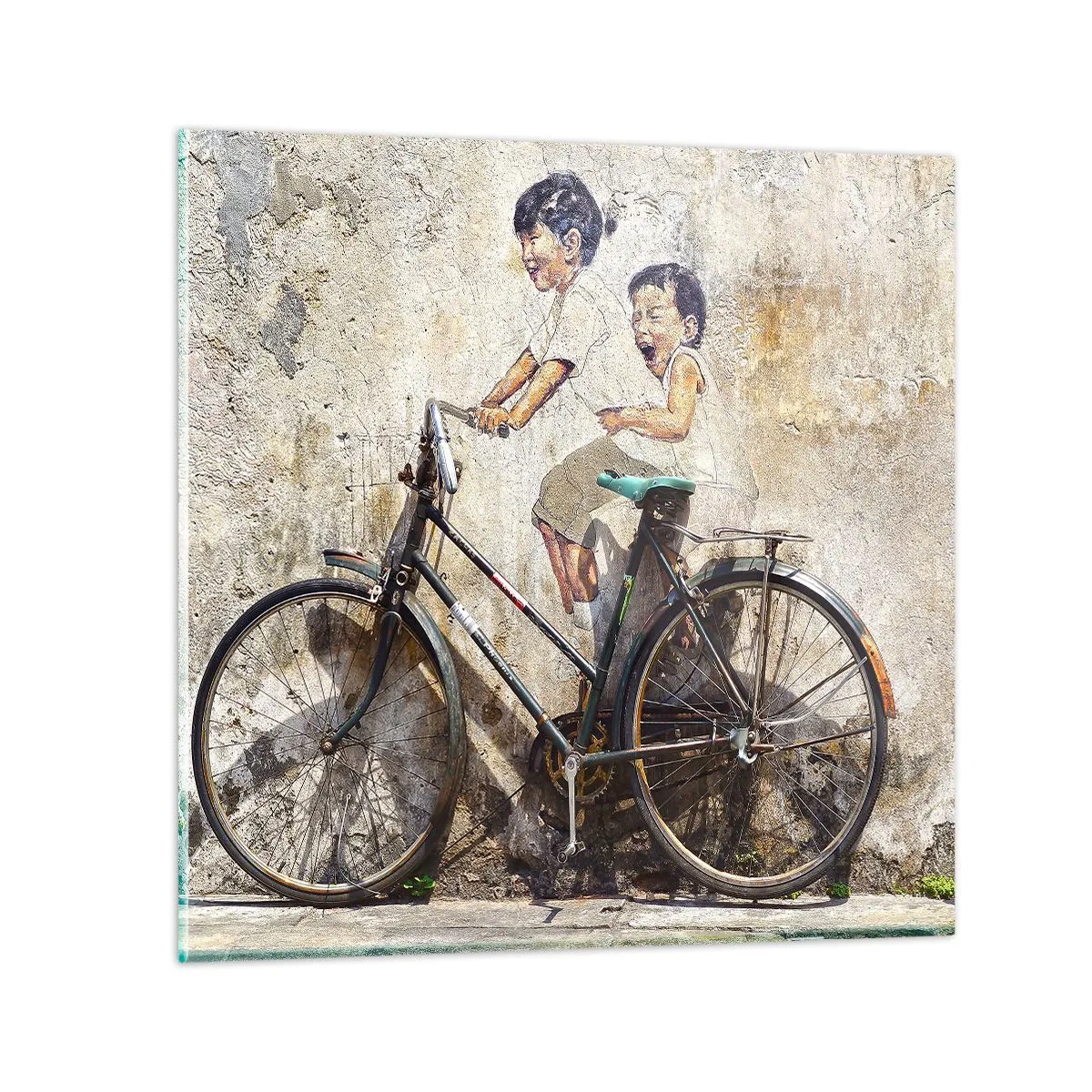 Obraz na szkle - Prawda czy fałsz? - 60x60 cm