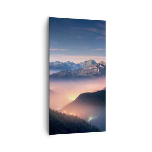 Obraz na płótnie - Światło w dolinach - 65x120 cm