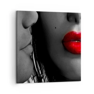 Obraz na płótnie - Twarz przy twarzy  - 50x50 cm