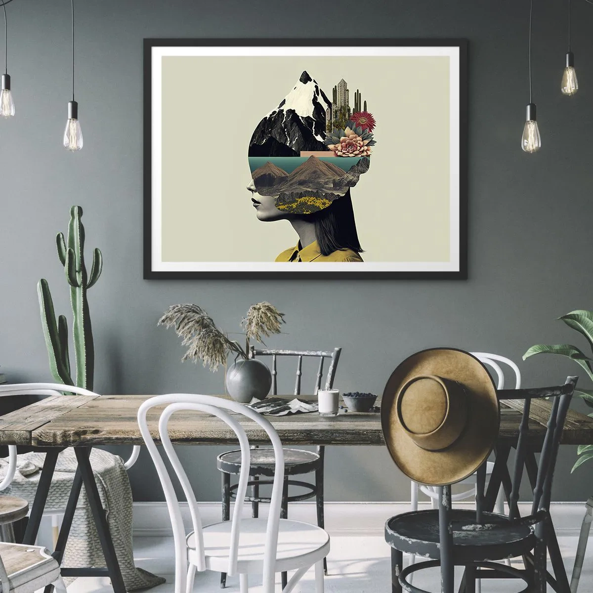 Plakat w czarnej ramie - Kobieta – zawsze tajemnica - 50x40 cm