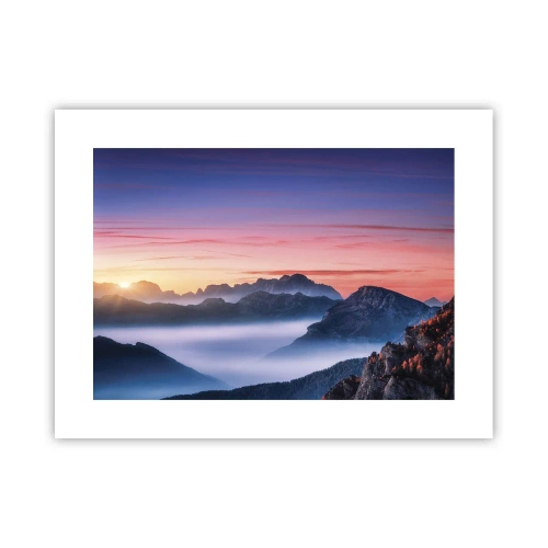 Plakat - Nad dolinami - 40x30 cm
