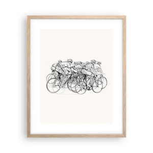 Plakat w ramie jasny dąb - Wespół w zespół - 40x50 cm