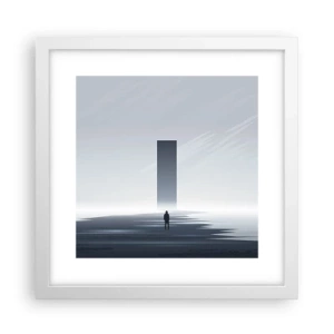 Plakat w białej ramie - Szansa czy zagrożenie? - 30x30 cm