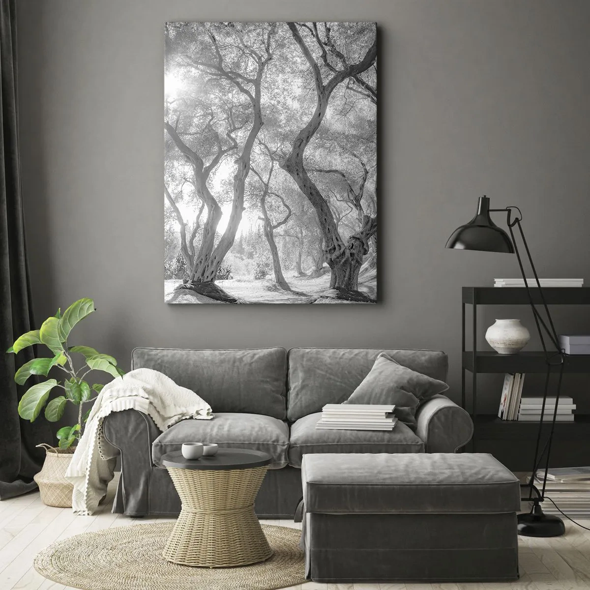 Obraz na płótnie - W oliwnym gaju - 65x120 cm