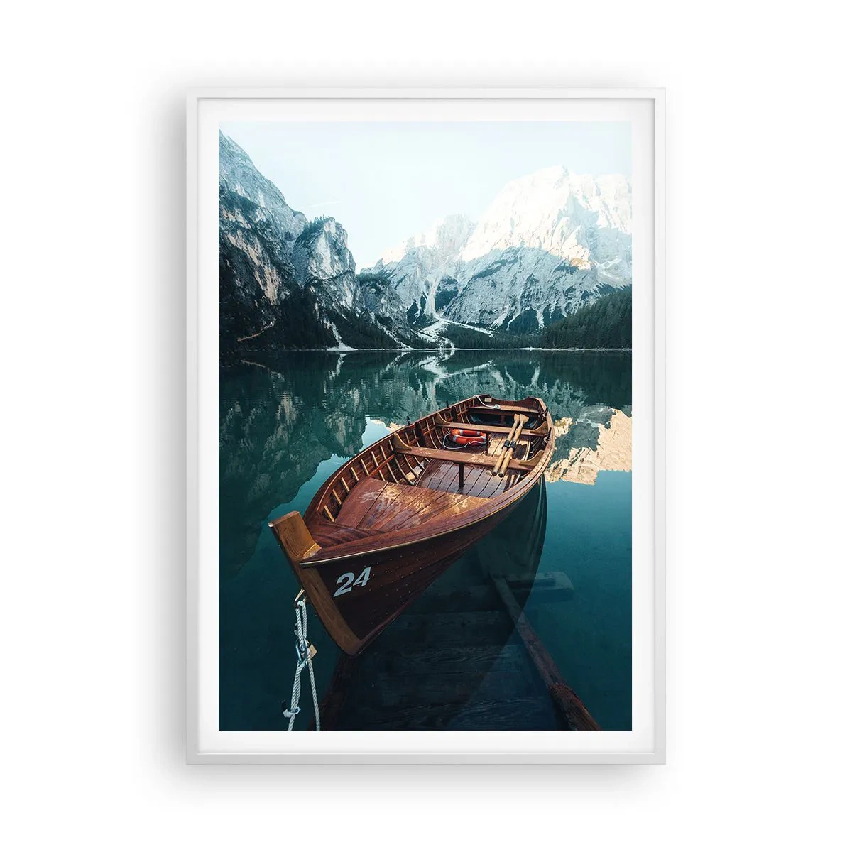 Plakat w białej ramie - Jak na szkle malowane - 70x100 cm