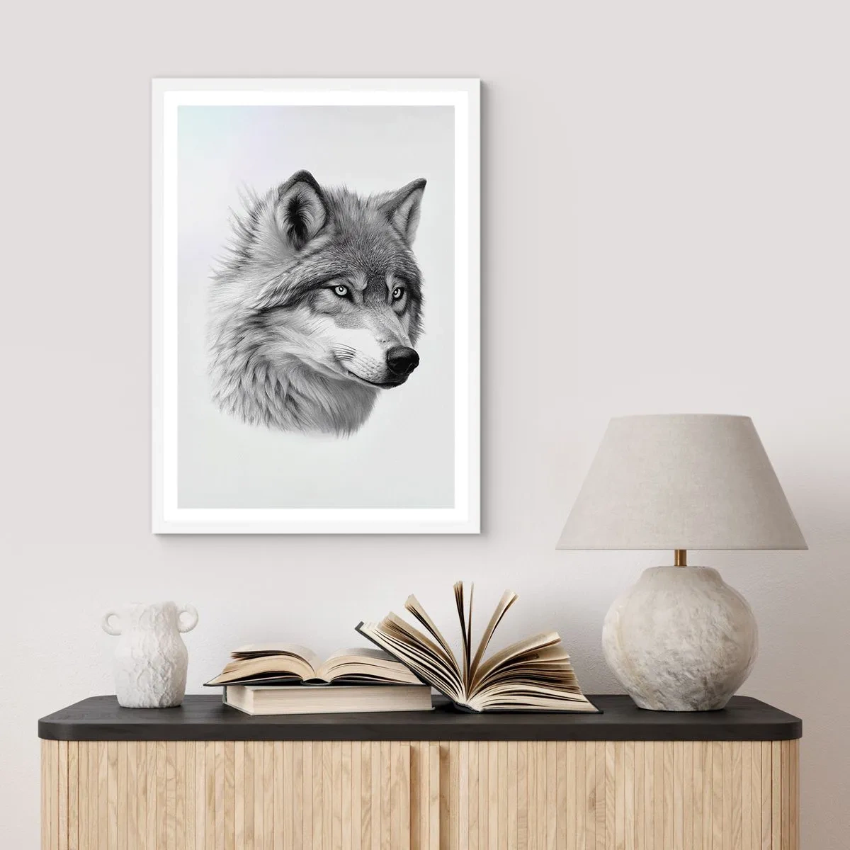 Plakat w białej ramie - Alfa – bez wątpienia - 50x70 cm