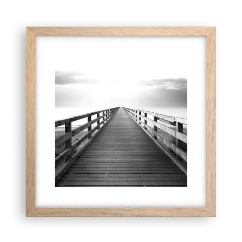 Plakat w ramie jasny dąb - W siną dal… - 30x30 cm