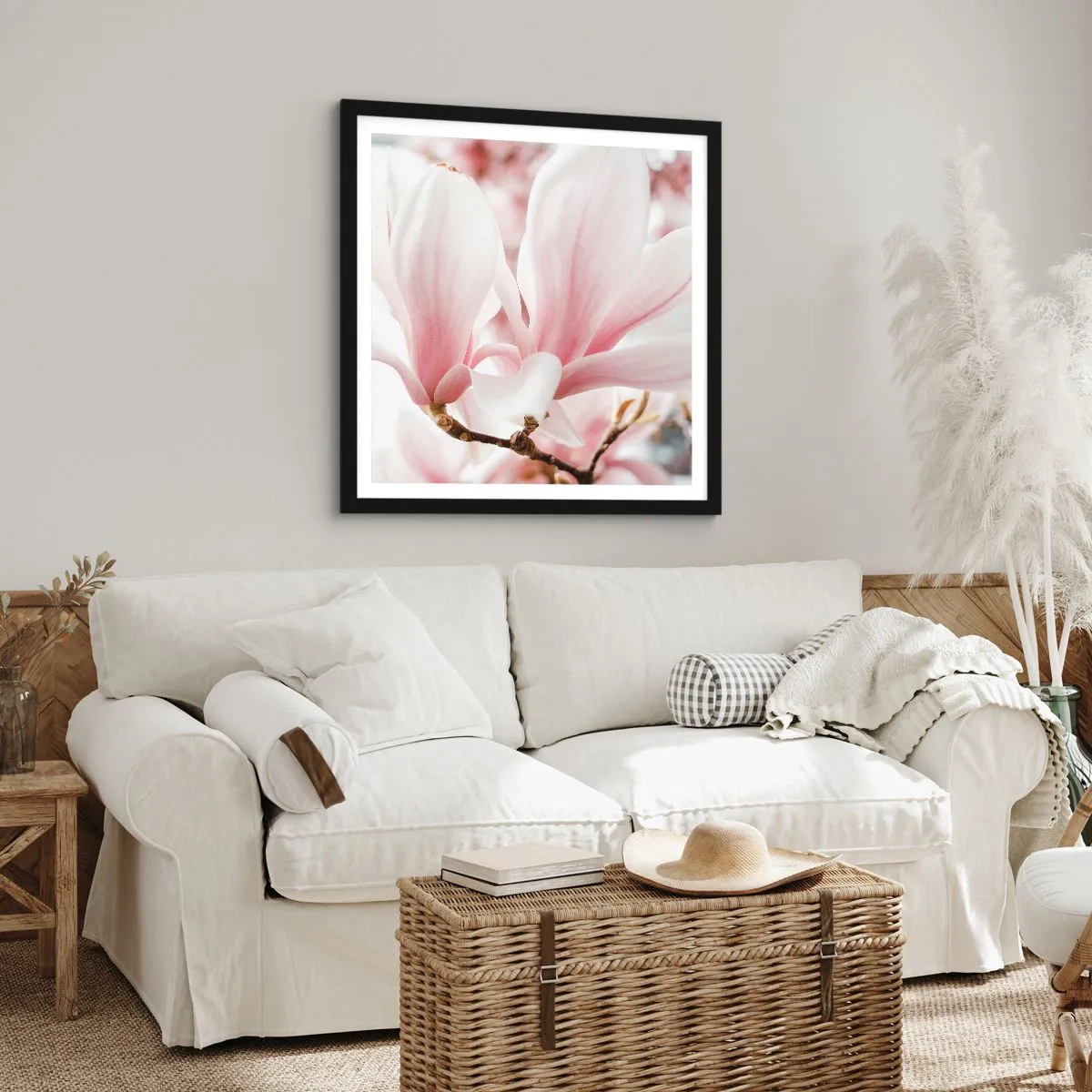 Plakat w czarnej ramie - Bezmiar czułości - 50x50 cm