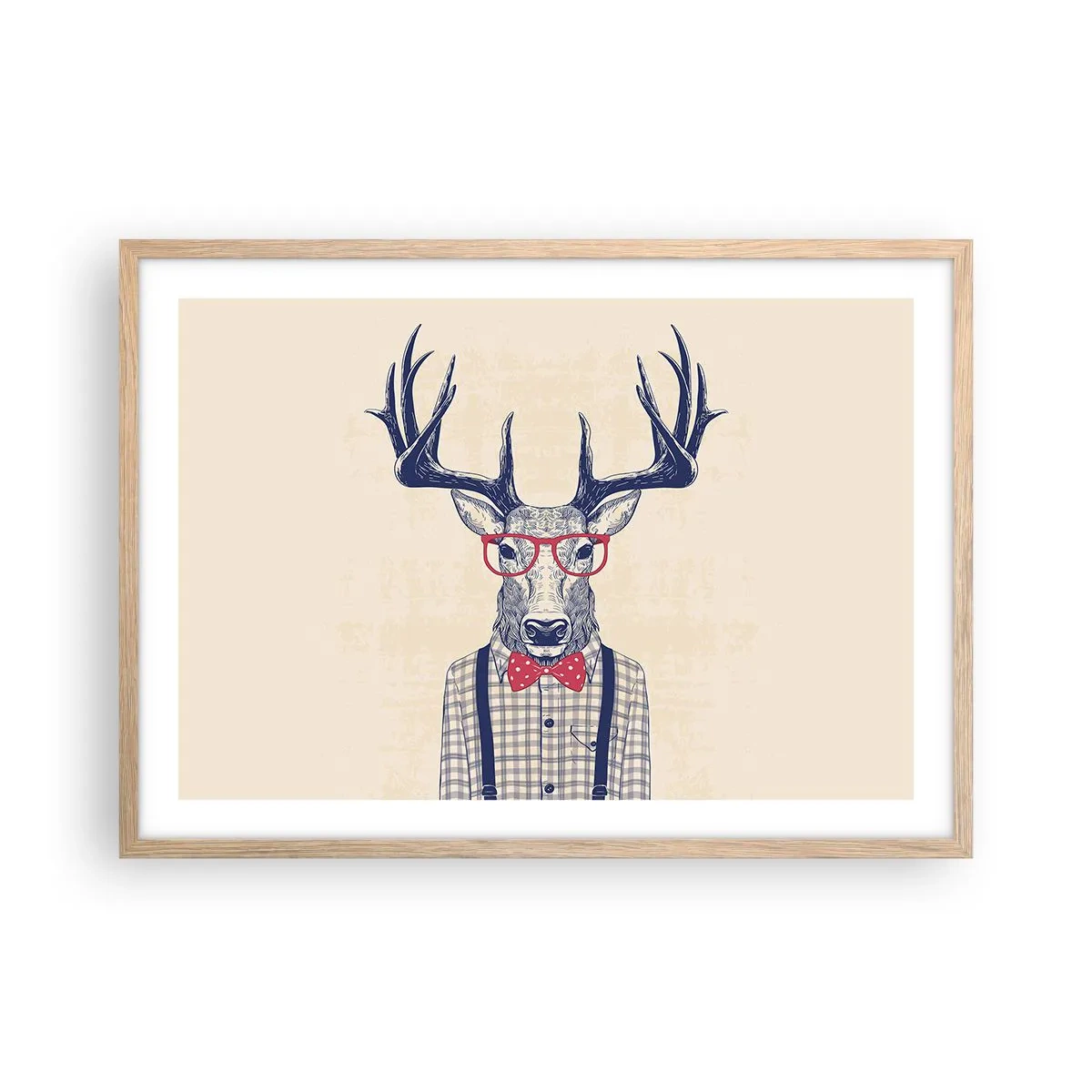 Plakat w ramie jasny dąb - Zabawna ekstrawagancja - 70x50 cm