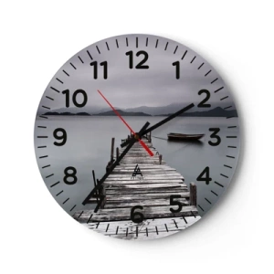 Zegar ścienny - Jutro możesz ruszać - 40x40 cm