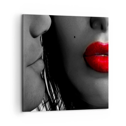 Obraz na płótnie - Twarz przy twarzy  - 60x60 cm