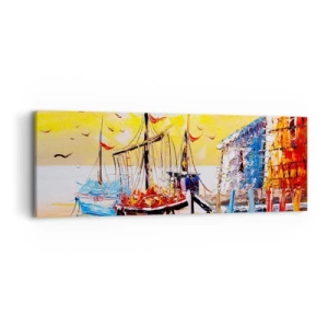 Obraz na płótnie - Szczęśliwy powrót - 90x30 cm