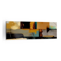 Vászonkép - Absztrakció - fény és árnyék - 160x50 cm