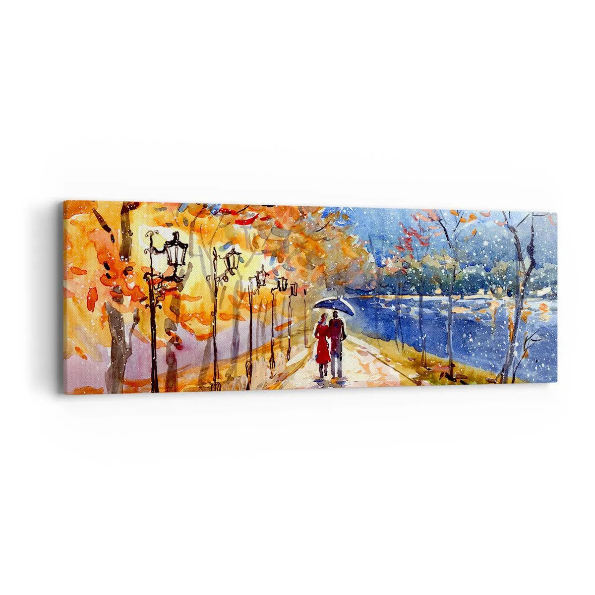 Obraz na płótnie - Razem do granicy czasu - 90x30 cm