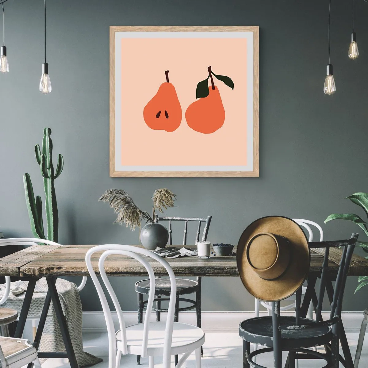 Plakat w ramie jasny dąb - Sama słodycz - 60x60 cm