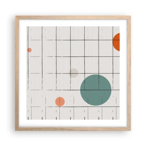 Plakat w ramie jasny dąb - Uwięzione. My czy one? - 50x50 cm