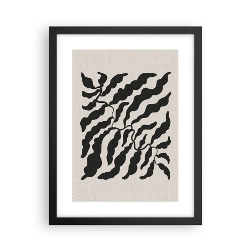 Plakat w czarnej ramie - Natura kwadratu - 30x40 cm