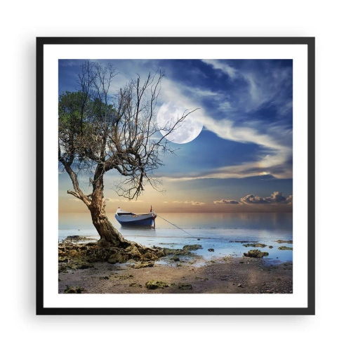 Plakat w czarnej ramie - To koniec czy początek? - 60x60 cm