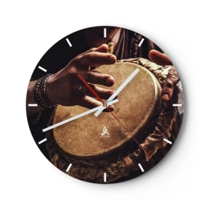 Zegar ścienny - W rytmie serca - 40x40 cm