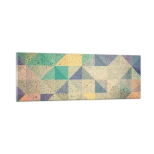 Obraz na szkle - Republika trójkątów - 90x30 cm