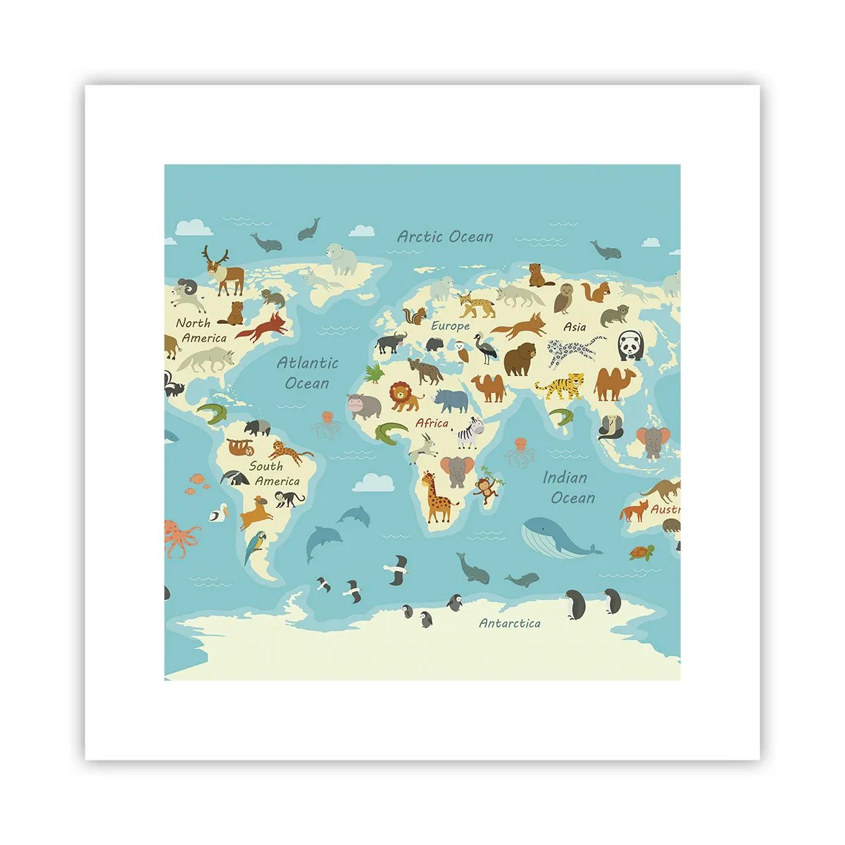 Plakat - Dobrzy sąsiedzi - 30x30 cm