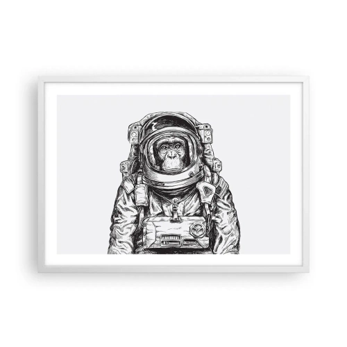 Plakat w białej ramie - Alternatywna ewolucja - 70x50 cm