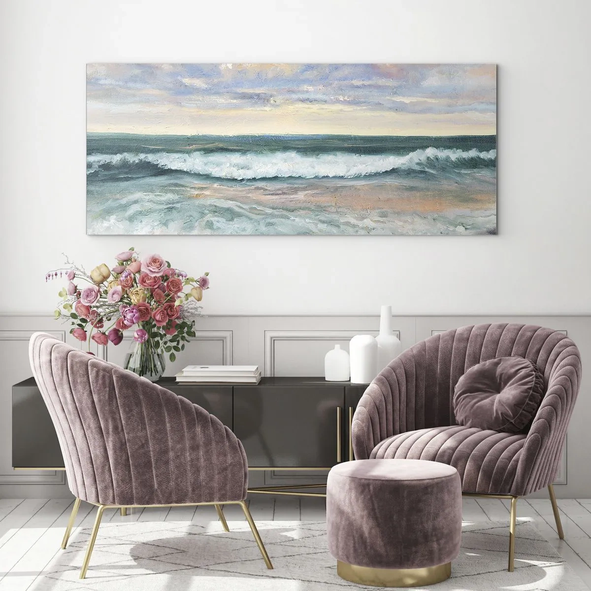 Obraz na szkle - Tutaj wygładzisz duszę - 100x40 cm