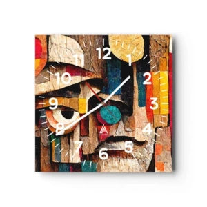 Zegar ścienny - Widzę cię… - 40x40 cm