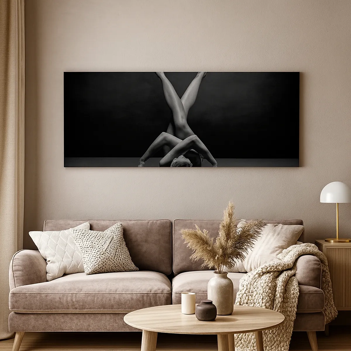 Obraz na płótnie - Geometria nagości - 30x30 cm