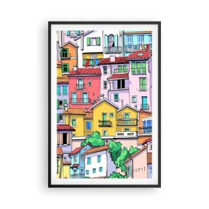 Plakat w czarnej ramie - Wesołe miasto - 61x91 cm