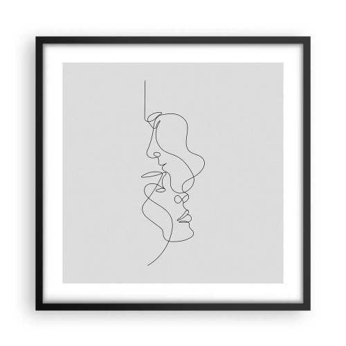 Plakat w czarnej ramie - Żar rzewnych żądz - 50x50 cm