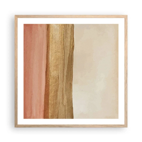 Plakat w ramie jasny dąb - Kompozycja wertykalna - 60x60 cm