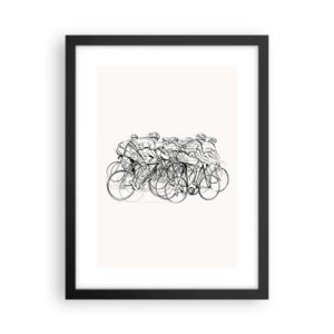 Plakat w czarnej ramie - Wespół w zespół - 30x40 cm