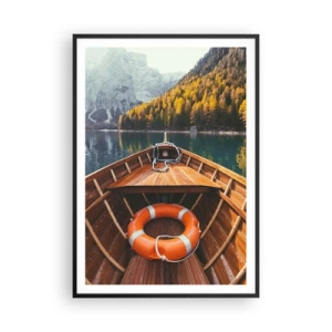 Plakat w czarnej ramie - Górska wycieczka - 70x100 cm