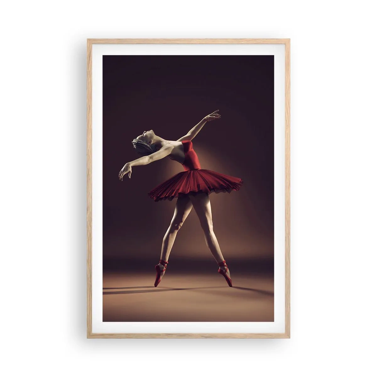 Plakat w ramie jasny dąb - Prima ballerina - 61x91 cm