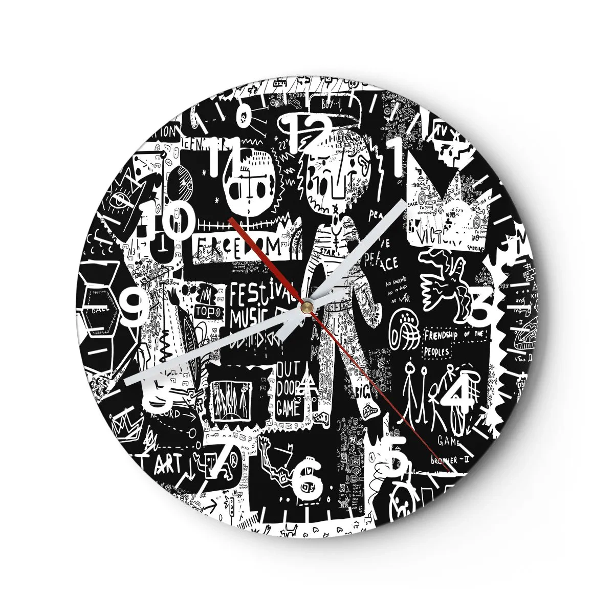 Zegar ścienny - Duchowej młodości prawa i radości - 40x40 cm