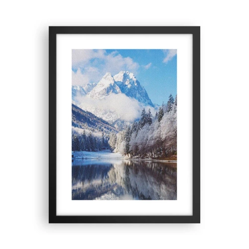 Plakat w czarnej ramie - Śnieżna straż - 30x40 cm