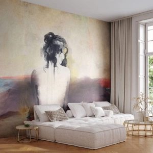 Fototapeta Standard Eco - Łagodne linie, owalne kształty - Kobieta, Ciało, Sztuka - 350x256 cm