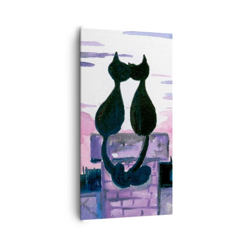 Obraz na płótnie - Rendez-vous pod księżycem - 65x120 cm