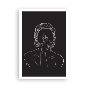 Plakat - Piękno rozkwita w ciszy - 70x100 cm