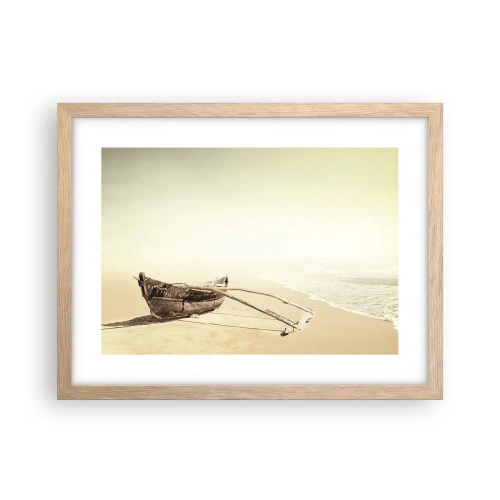 Plakat w ramie jasny dąb - Wspomnienie mórz południowych - 40x30 cm