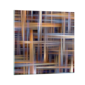 Obraz na szkle - Utkane ze światła - 30x30 cm