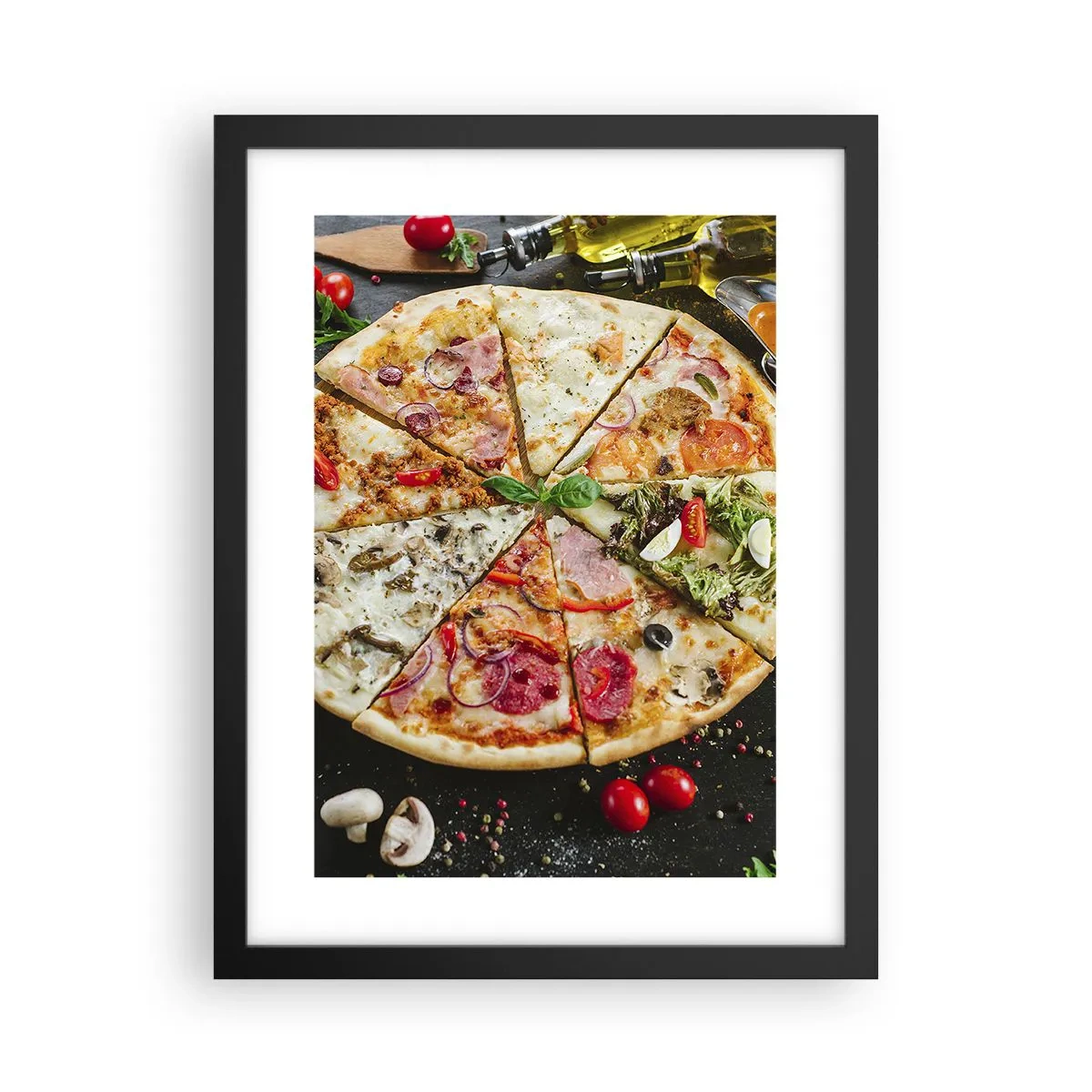 Plakat w czarnej ramie - Wachlarz smaków - 30x40 cm