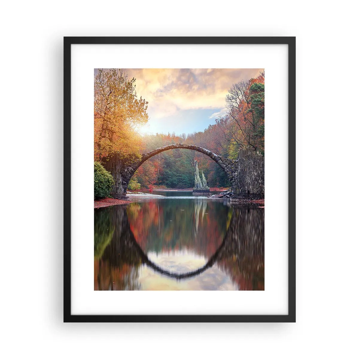 Plakat w czarnej ramie - Po drugiej stronie lustra - 40x50 cm