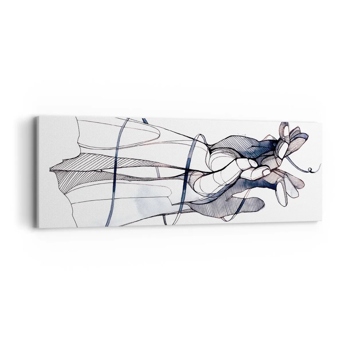 Obraz na płótnie - Studium dotyku - 90x30 cm