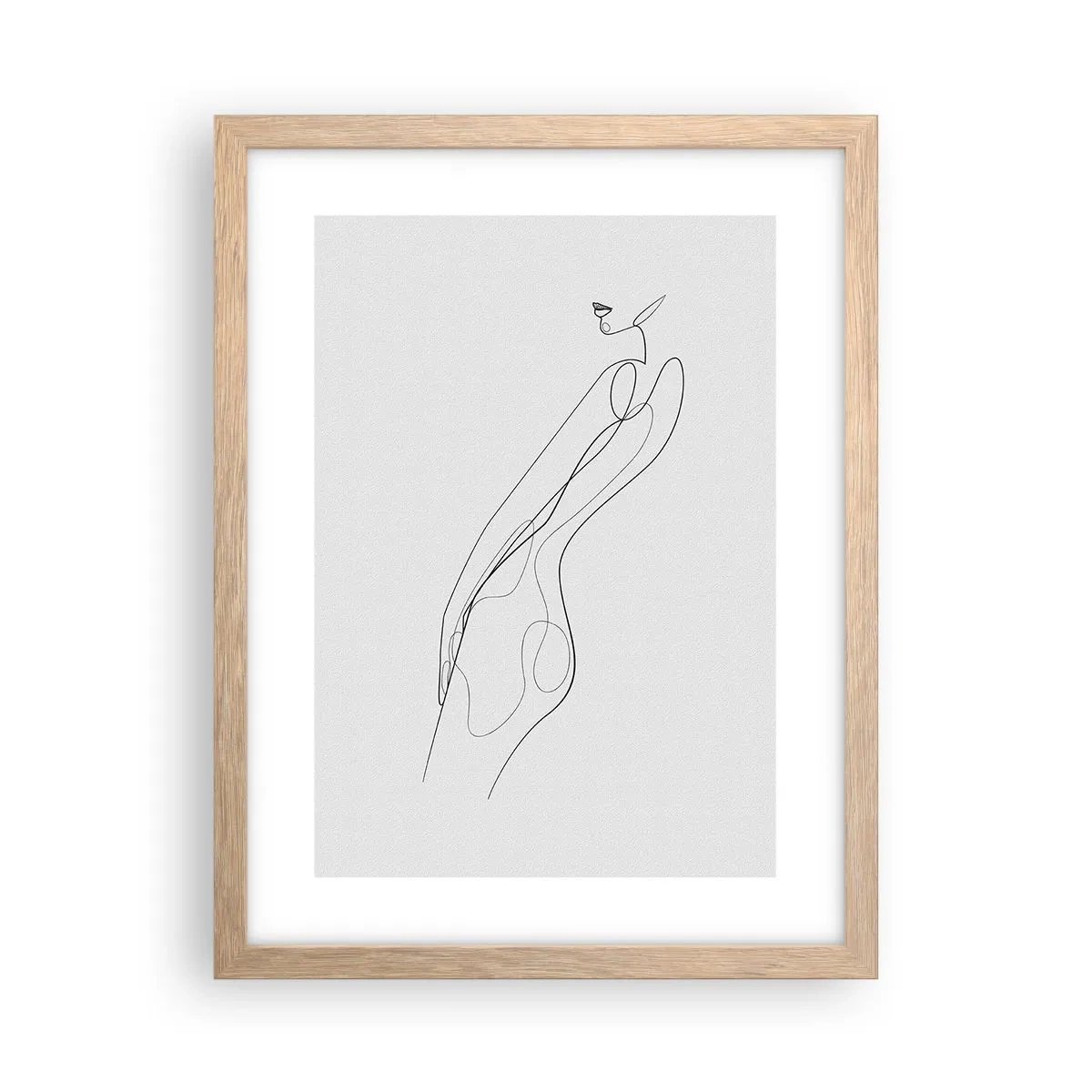 Plakat w ramie jasny dąb - Zaledwie obietnica - 30x40 cm