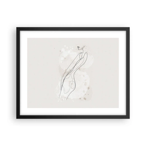 Plakat w czarnej ramie - Pobłądzić spojrzeniem - 50x40 cm