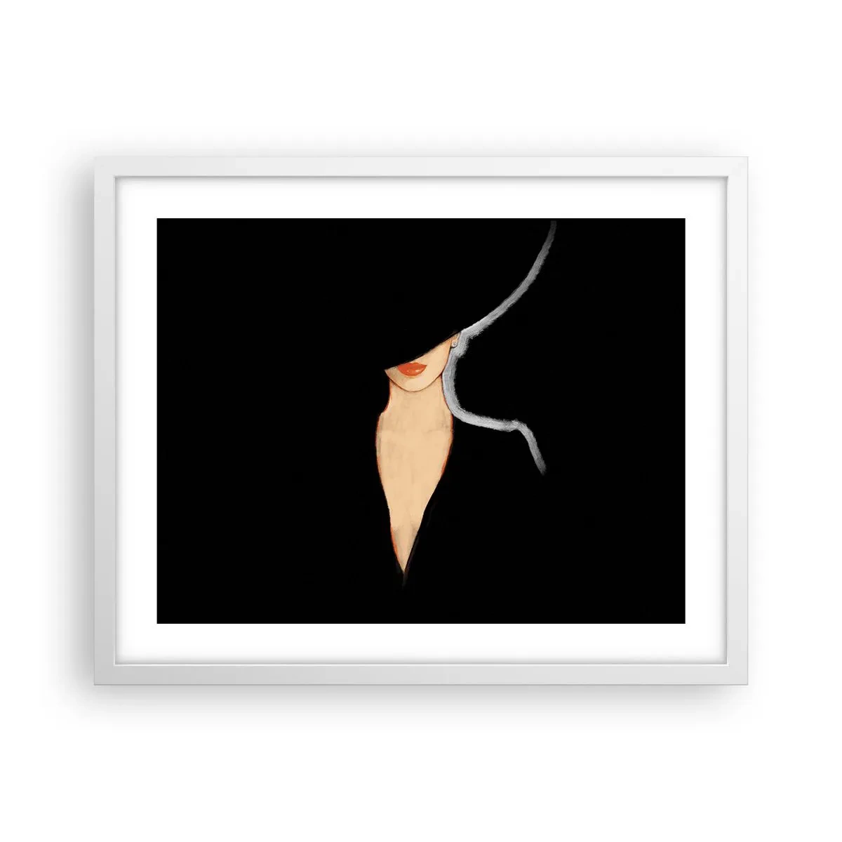 Plakat w białej ramie - Elegancja i styl - 50x40 cm