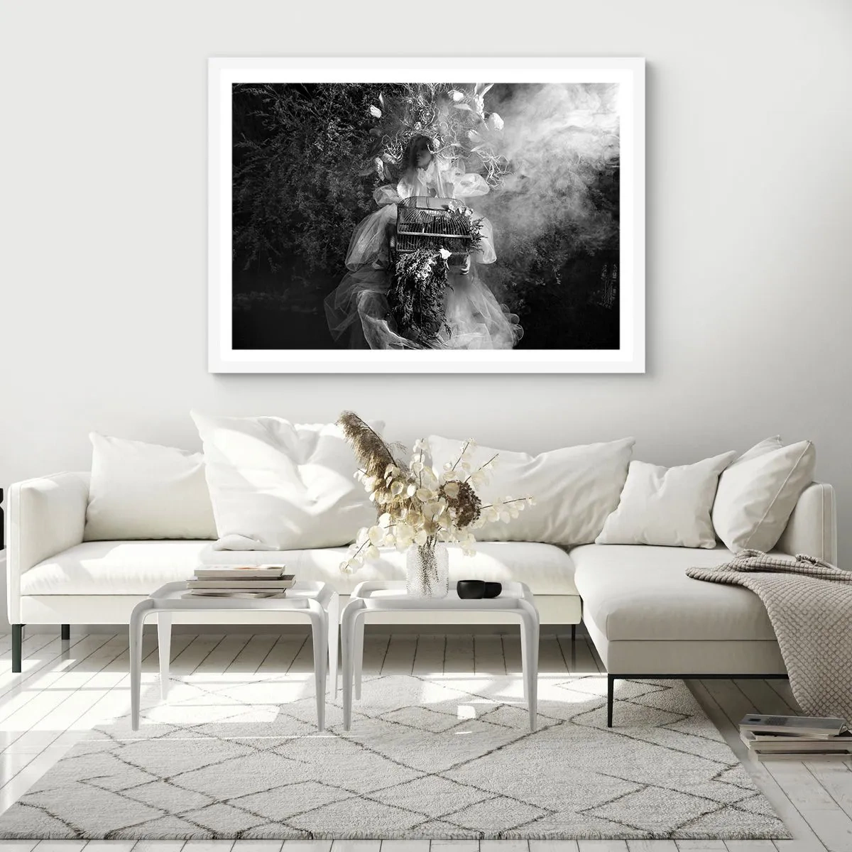 Plakat w białej ramie - Sama Matka – Natura - 40x30 cm